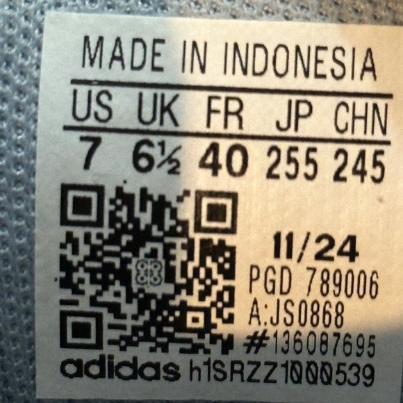 Adidas Youth Blue Casual Athletic Sneaker - Size US GS 4Y 7Y Unisex NEW - Picture 10 of 10